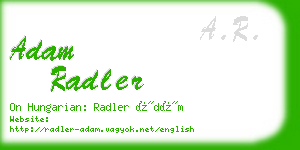 adam radler business card